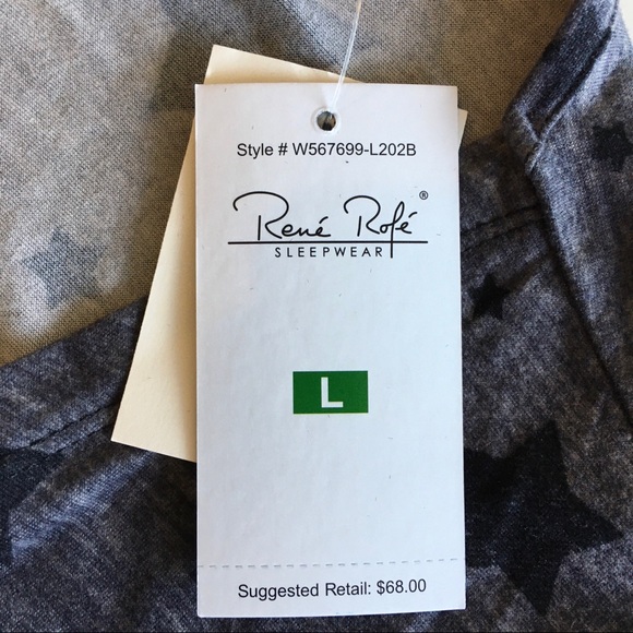 2 Piece Ensemble Rene Rofe Starry Sleepwear - Picture 7 of 16